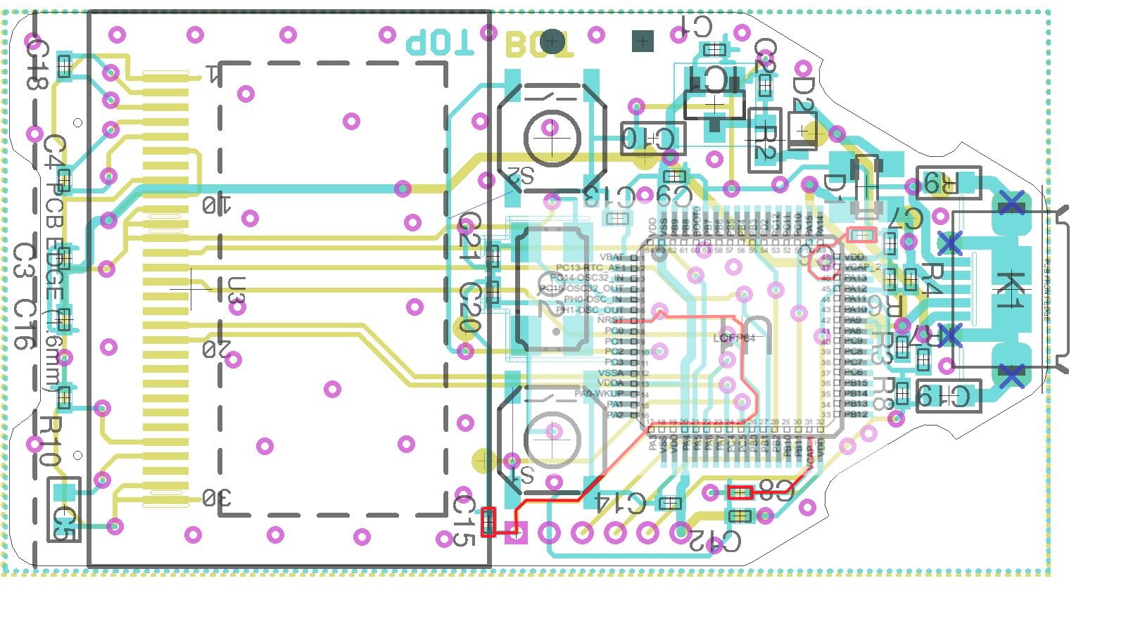 Schematic with capacitors removed